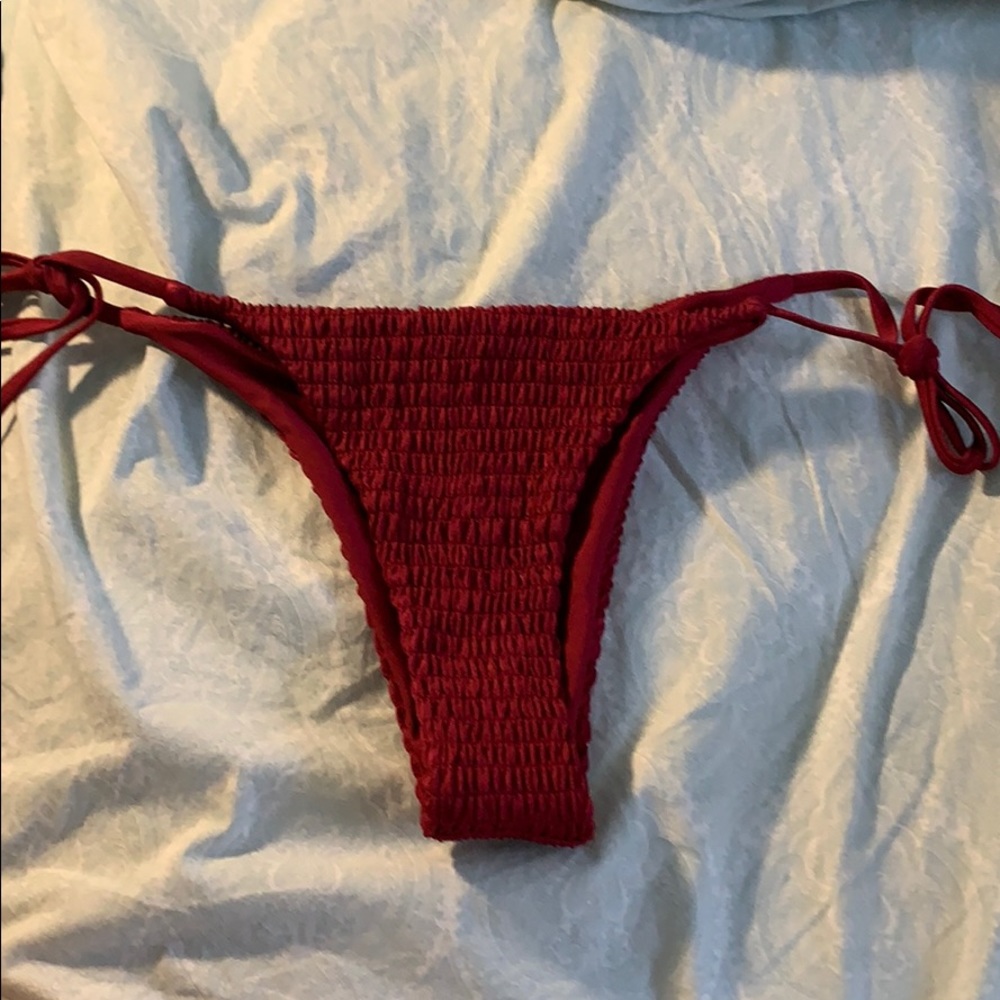 SHEIN crochet side tie bikini bottom